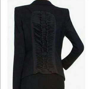 BCBGMaxAzria Patrick blazer w/ knotted back